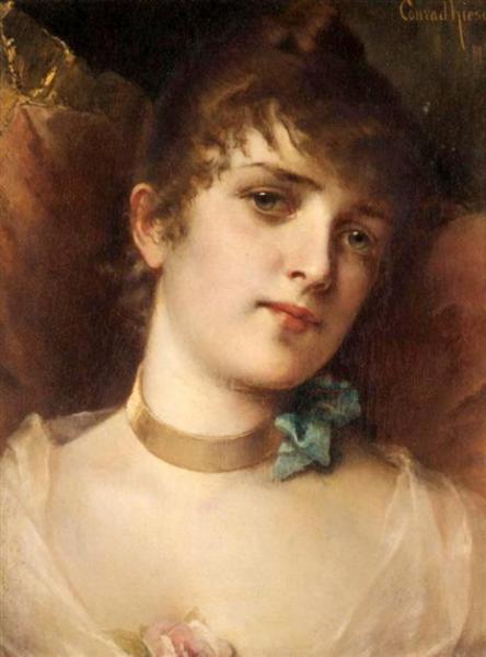 Portrait Of A Lady by Conrad Kiesel
