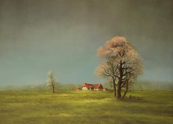 Summer Landscape by Conrad Kiesel Oil Painting Reproductions