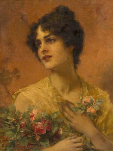 Summer Roses by Conrad Kiesel Oil Painting Reproductions