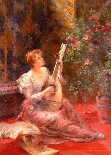 The Lute Player by Conrad Kiesel