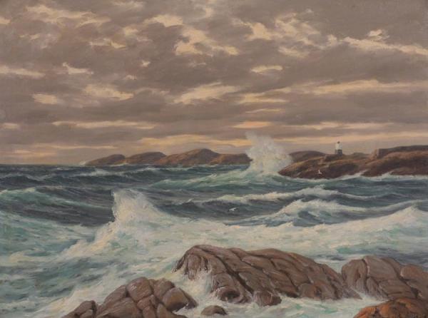 Coastal Landscape (kystlandskap) by Conrad Selmyhr