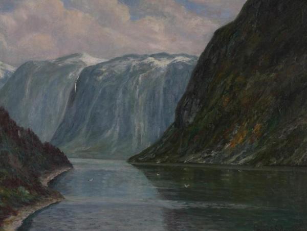 Fjord Landscape by Conrad Selmyhr