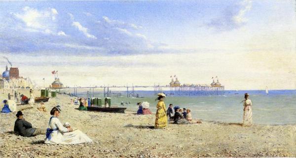 Plage De Brighton by Conrad Wise Chapman