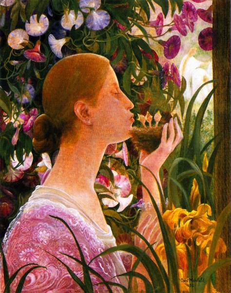 The Nest by Constant Montald Oil Painting Reproductions