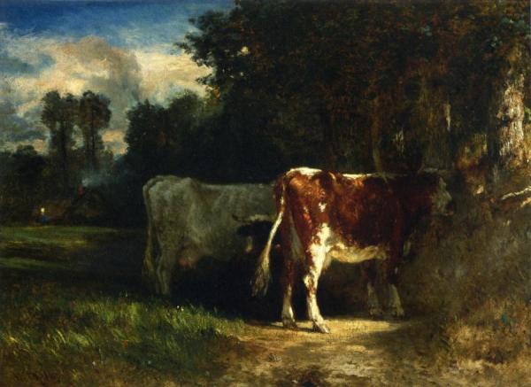 Constant Troyon Cows In A Landscape