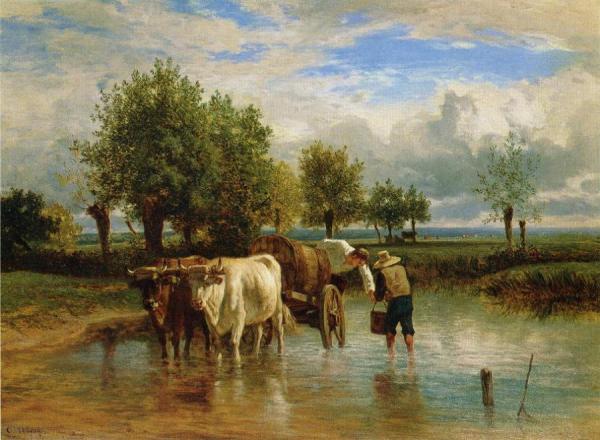 Water Carriers by Constant Troyon