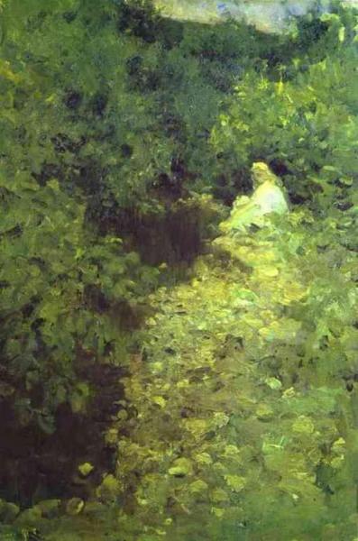 A Brook by Constantin Alexeevich Korovin