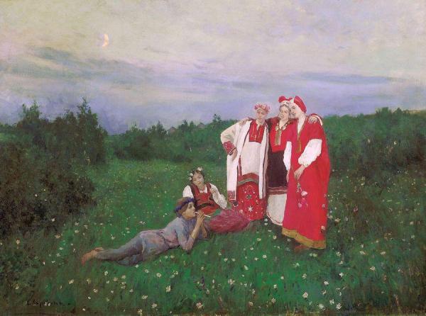 A Nothern Idyll. by Constantin Alexeevich Korovin Oil Painting Reproductions