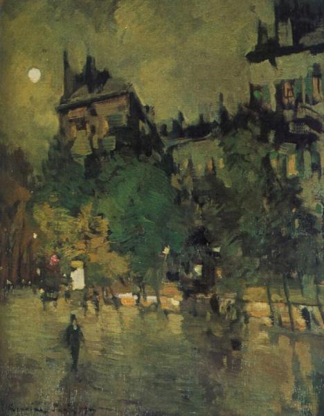 After Rain,paris by Constantin Alexeevich Korovin