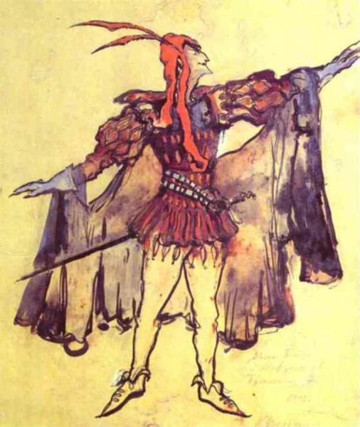 Costume Design For Arrigo Boito's Opera Faust by Constantin Alexeevich Korovin