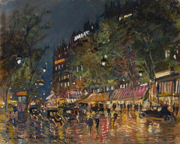 Grand Boulevard Pres De La Bastille by Constantin Alexeevich Korovin