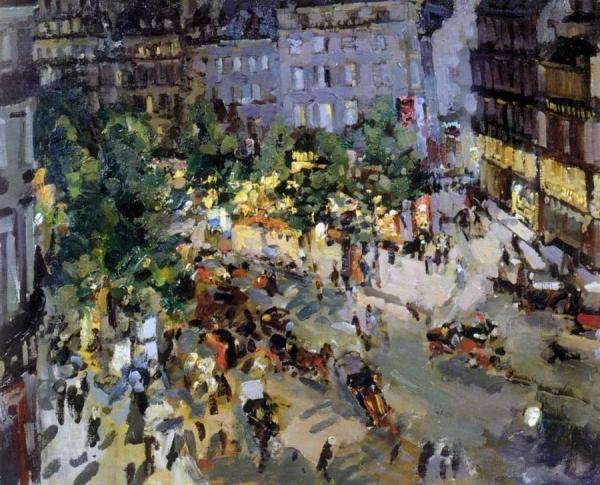 Paris. Boulevard Des Capucines by Constantin Alexeevich Korovin