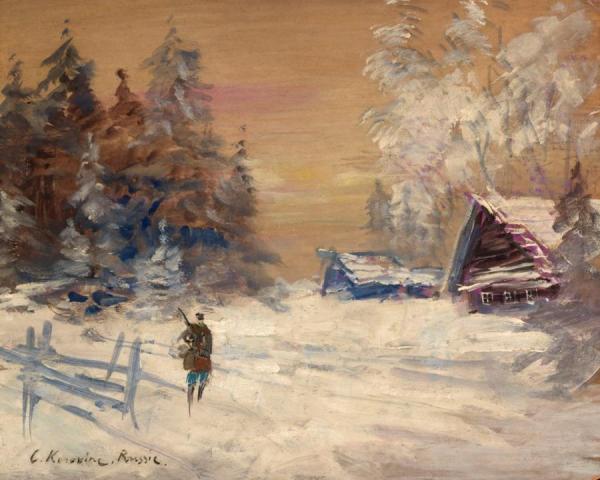 Russian Winter Landscape by Constantin Alexeevich Korovin