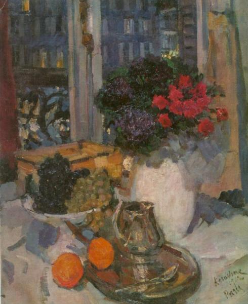 Standstill Before A Window by Constantin Alexeevich Korovin