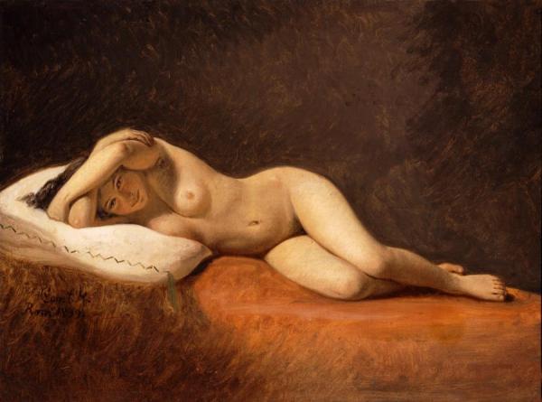 Resting Model,1839 by Constantin Hansen