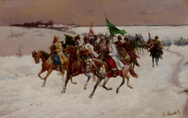 The Wedding Procession by Constantin Stoiloff