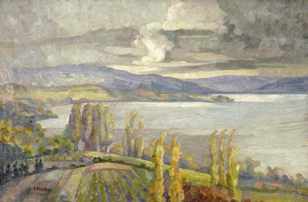 Landscape Of Northern Greece (possibly Chalkidiki) by Constantinos Maleas