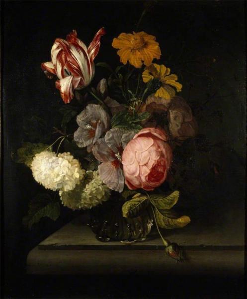 A Vase Of Flowers by Cornelis Kick