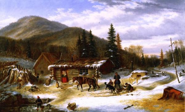 Bringing In The Deer by Cornelius Krieghoff