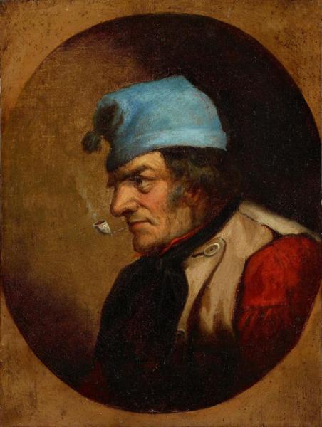 Habitant With Blue Tuque And Pipe by Cornelius Krieghoff