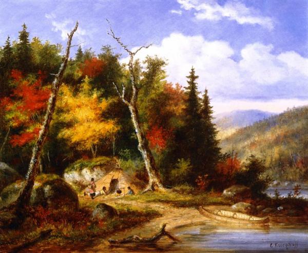 Cornelius Krieghoff Lake Memphremagog