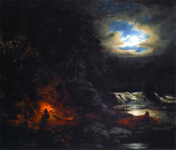 Cornelius Krieghoff Portage Near Falls Of Grand'mere, St. Maurice River