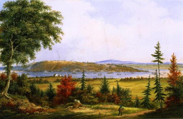 Quebec From Pointe-lévis by Cornelius Krieghoff