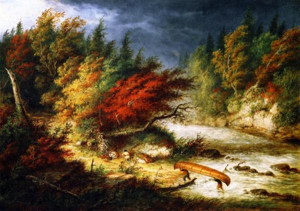 Cornelius Krieghoff Taking Shelter From The Storm