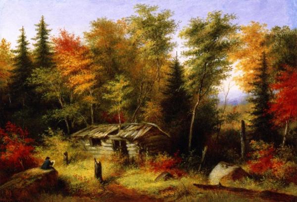 The Artist Painting by Cornelius Krieghoff