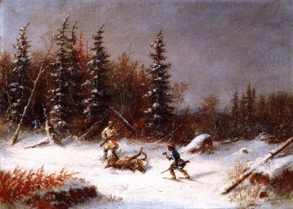 The Caribou Hunter by Cornelius Krieghoff