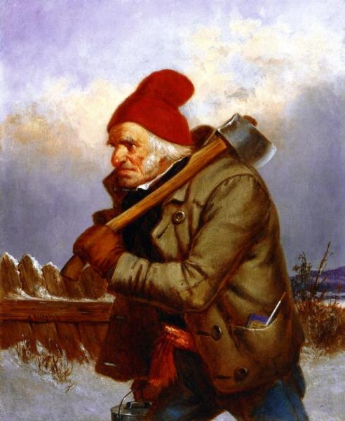 The Woodcutter by Cornelius Krieghoff