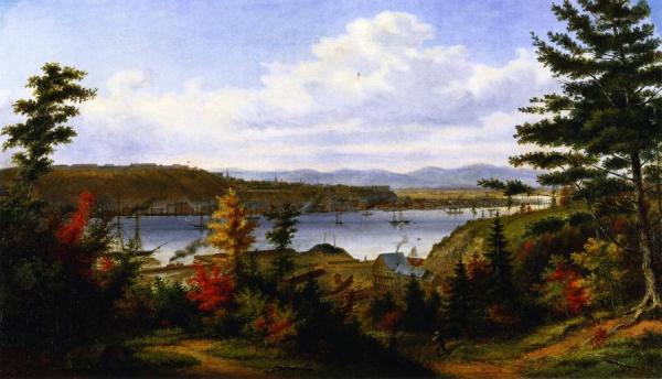View Of Quebec City From Pointe-lévis by Cornelius Krieghoff
