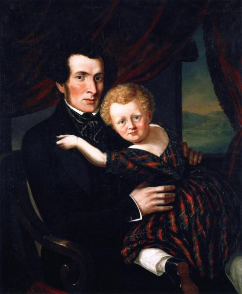 William Williamson And His Son Alexander by Cornelius Krieghoff