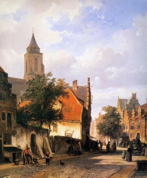Church In Zaltbommel by Cornelius Springer