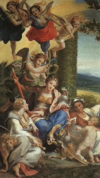 Allegory Of Virtue by Correggio Oil Painting Reproductions