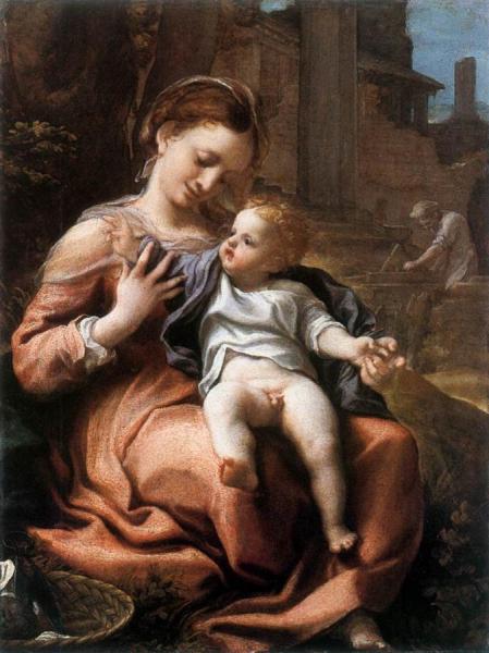 Correggio Madonna Of The Basket