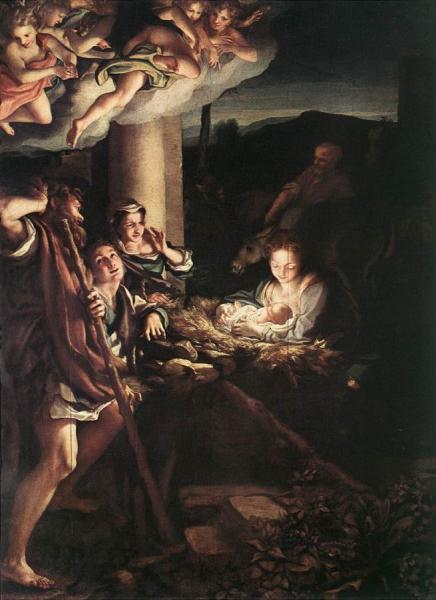 Nativity (holy Night) by Correggio Oil Painting Reproductions