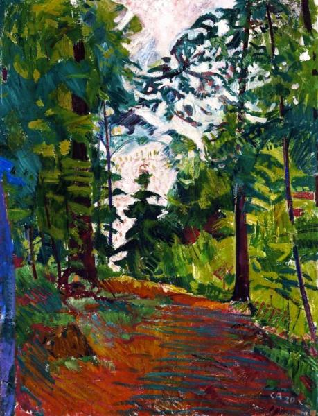A Clearing In The Woods Near Trimbach by Cuno Amiet