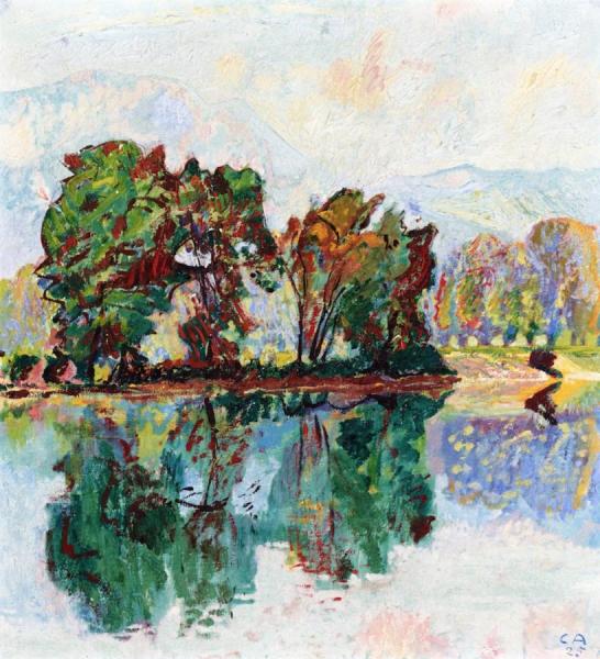 Landscape Near The River Aare by Cuno Amiet