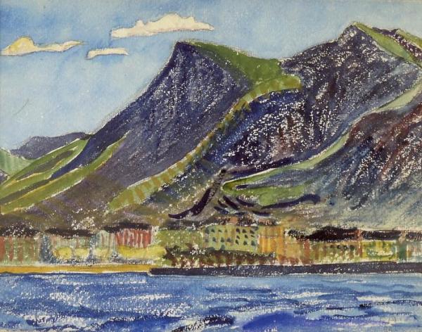 View Of Lugano by Cuno Amiet
