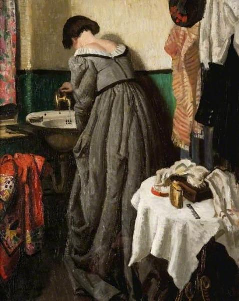 A Theatre Dressing Room by Dame Laura Knight