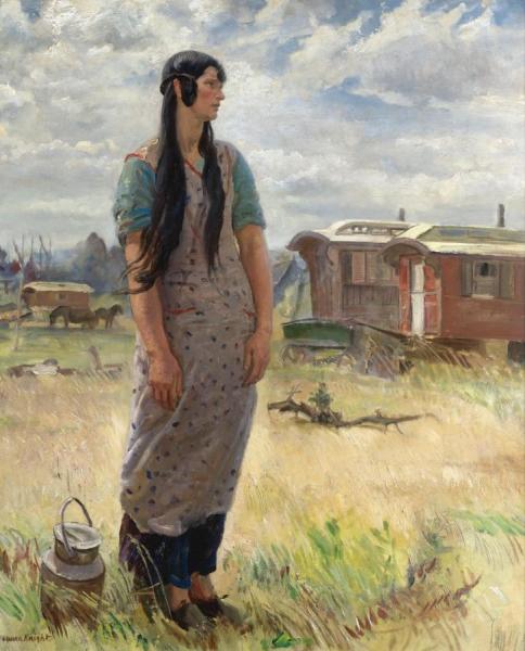 Beulah,the Gypsy Girl by Dame Laura Knight