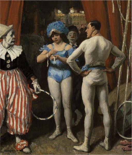 Circus People by Dame Laura Knight Oil Painting Reproductions