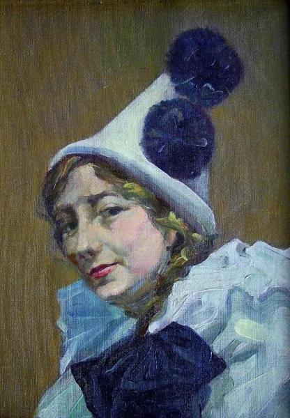 Clown by Dame Laura Knight