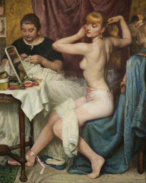 Dressing Room by Dame Laura Knight Oil Painting Reproductions