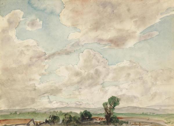 Farm Landscape by Dame Laura Knight
