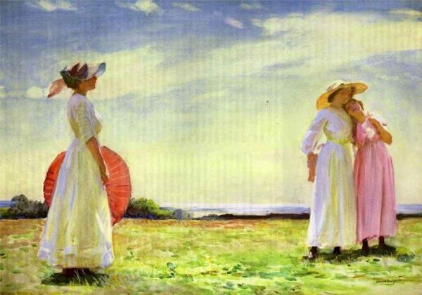 In The Fields by Dame Laura Knight