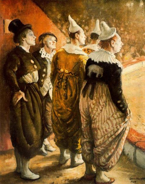 Dame Laura Knight Old Time Clowns