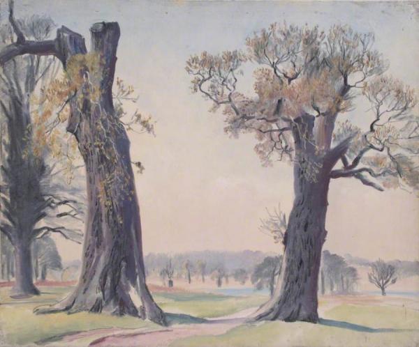 Richmond Park by Dame Laura Knight Oil Painting Reproductions