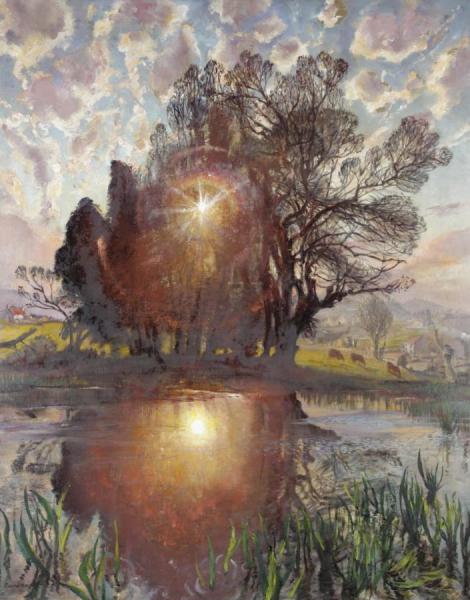 Setting Sun by Dame Laura Knight